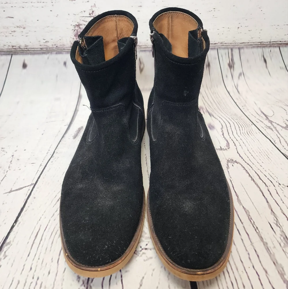 New‎ Republic Mark Mcnairy Black Suede Leather Booties Size 11